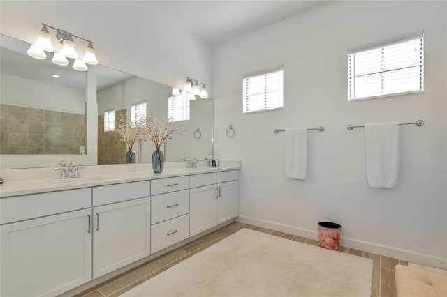 bathroom featuring vanity