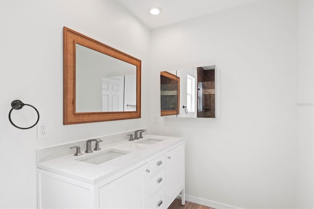 bathroom featuring vanity