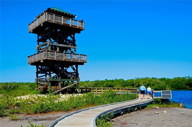 view of dock