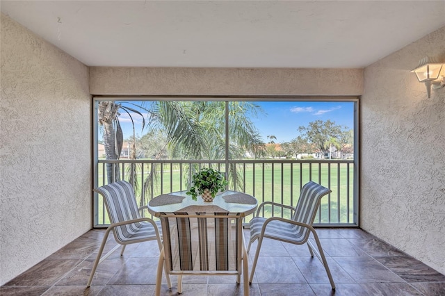 sunroom / solarium featuring a wealth of natural light