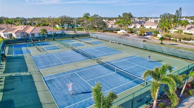 view of tennis court