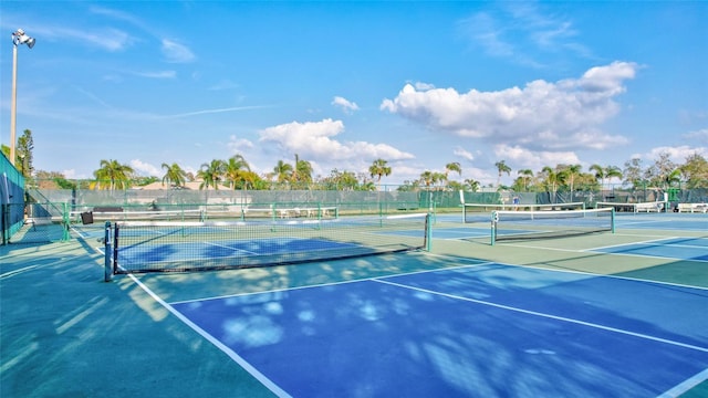 view of tennis court