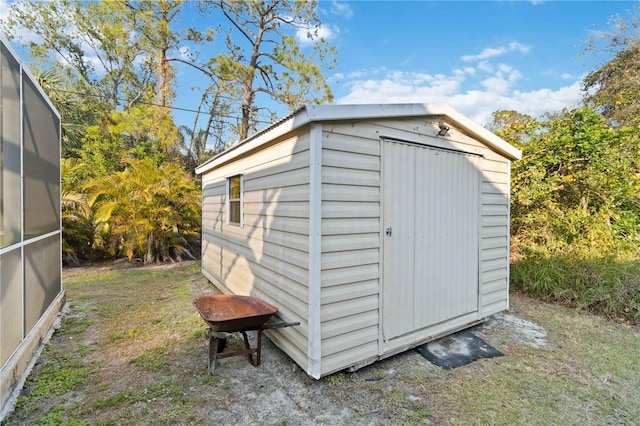 view of outdoor structure