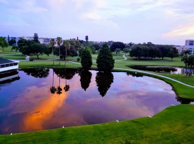 view of water feature