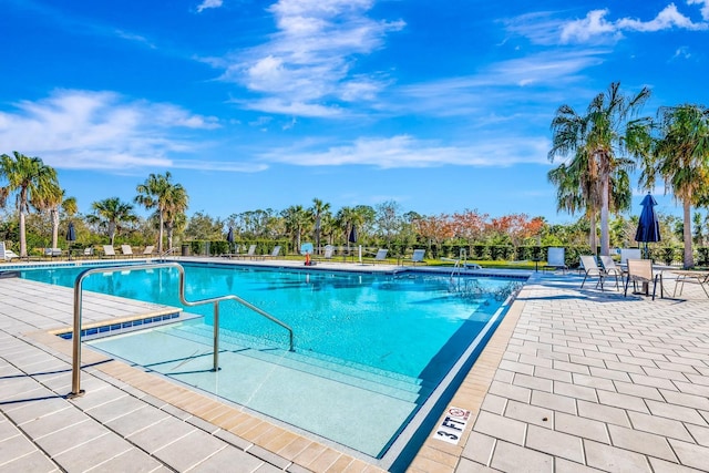 pool featuring a patio