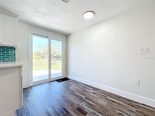 interior space with wood-type flooring