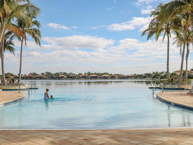 view of water feature