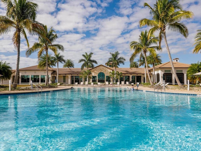 view of pool