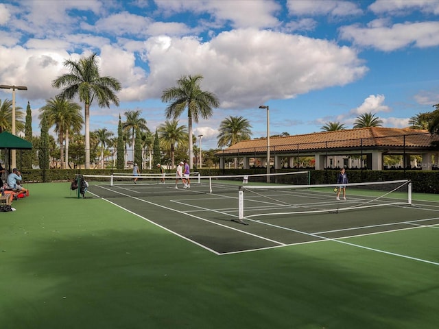 view of sport court