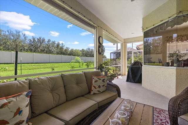 view of sunroom / solarium