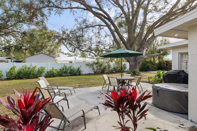 view of patio / terrace featuring area for grilling