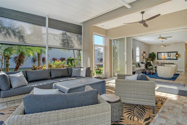 view of sunroom / solarium