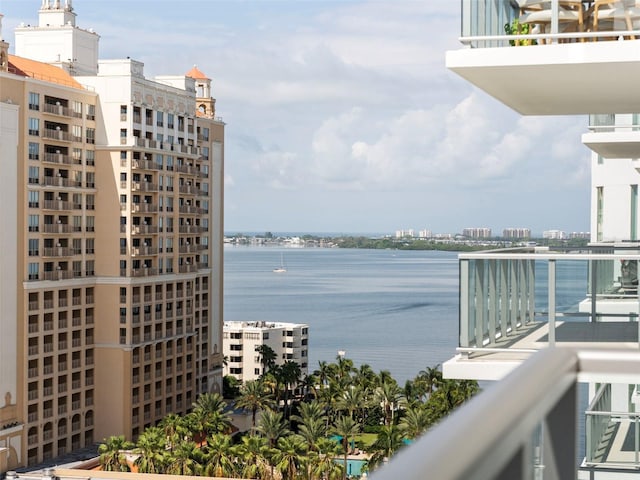 view of water feature