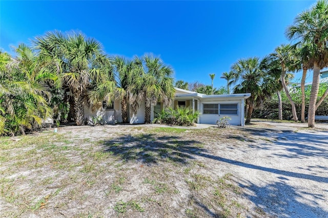 view of front of home featuring a garage