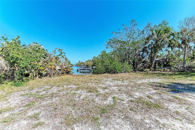 view of yard featuring a water view