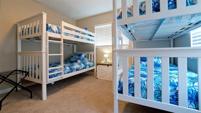 bedroom featuring carpet flooring