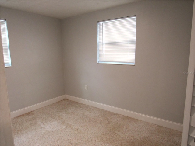 view of carpeted empty room