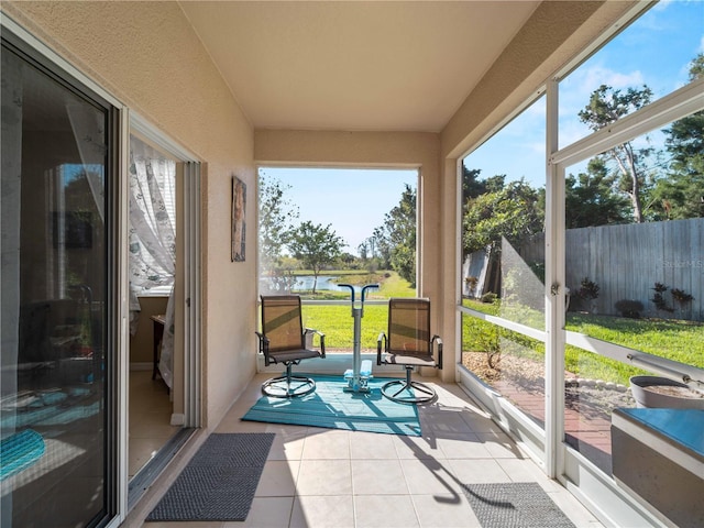 sunroom with a wealth of natural light