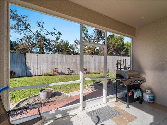 view of sunroom / solarium