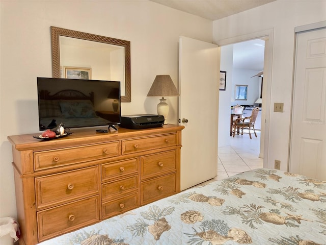 view of tiled bedroom