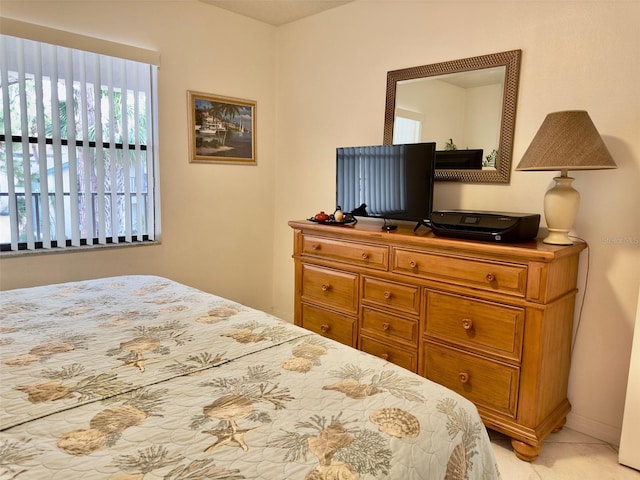 view of tiled bedroom