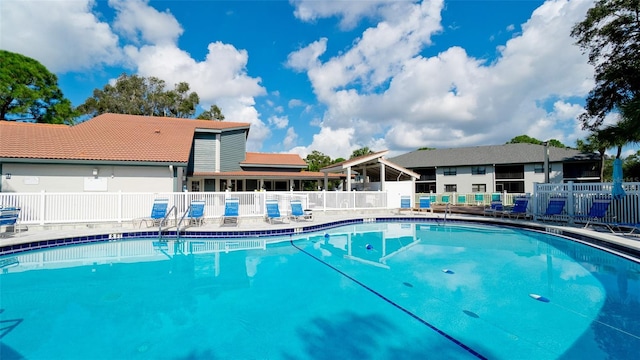 view of pool