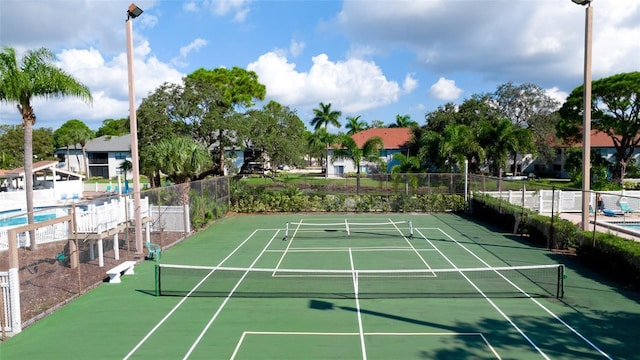 view of tennis court