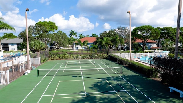 view of tennis court