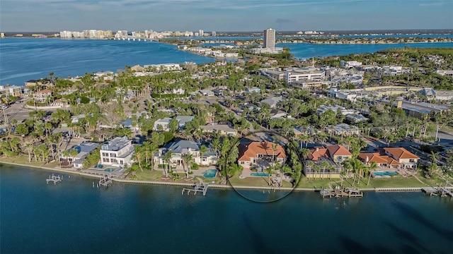 400 N Washington Dr, Sarasota, FL 34236 - aerial perspective of suburban area featuring a large body of water