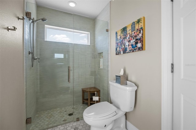 400 N Washington Dr, Sarasota, FL 34236 - full bathroom with toilet and a stall shower