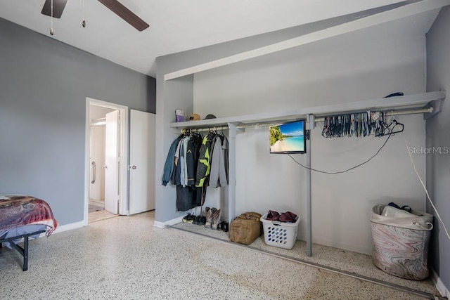 bedroom with ensuite bathroom and a closet