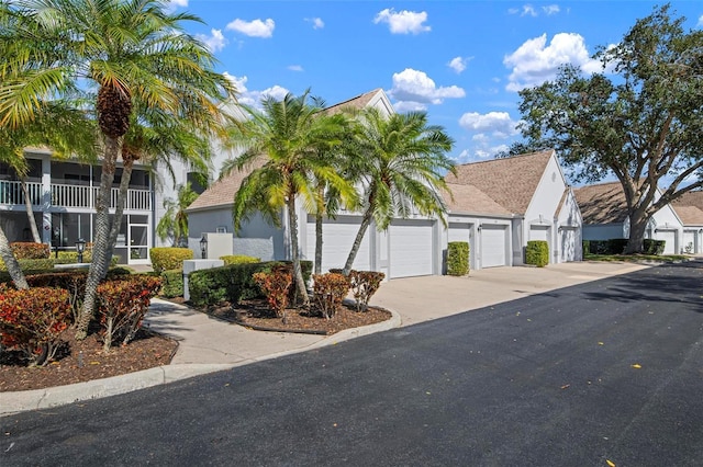 view of front facade featuring a garage