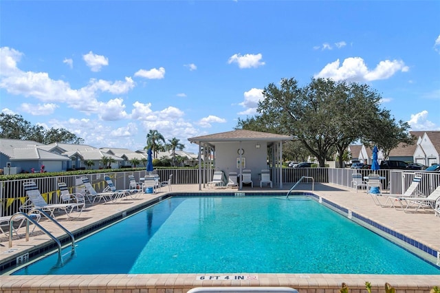 view of pool with a patio