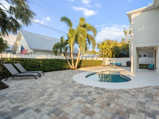 view of pool with a patio area