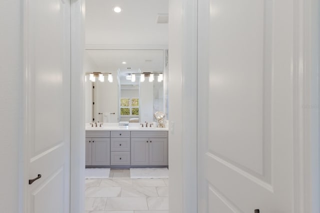 bathroom featuring vanity