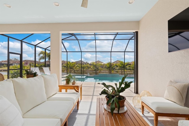 view of sunroom / solarium