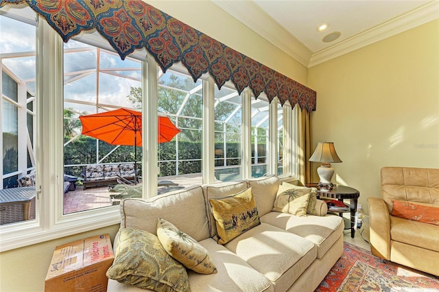 view of sunroom / solarium