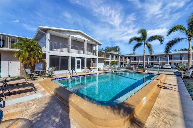 view of pool with a patio