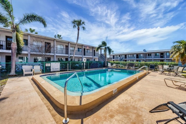 view of pool with a patio