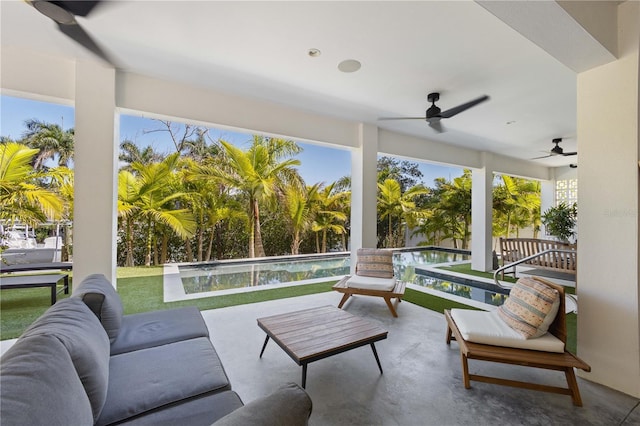 view of sunroom / solarium