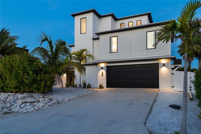 modern home with a garage