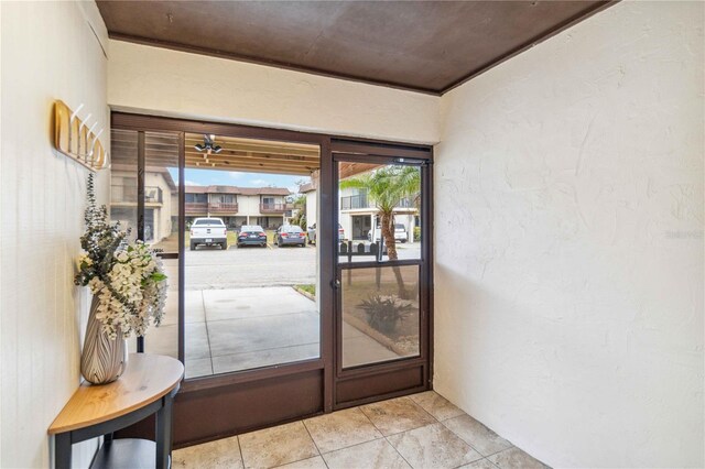 view of doorway to outside