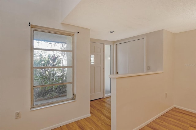 foyer entrance featuring light hardwood / wood-style floors