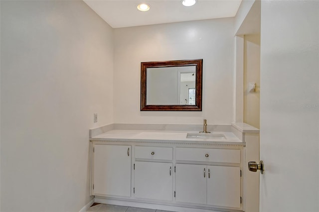 bathroom featuring vanity