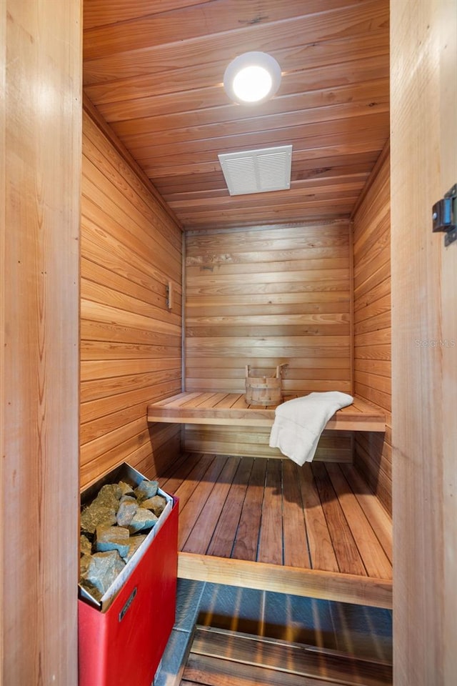 16475 Captiva Dr, Captiva, FL 33924 - sauna / steam room featuring wood ceiling and wood walls