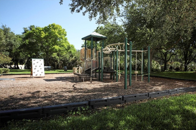 view of jungle gym