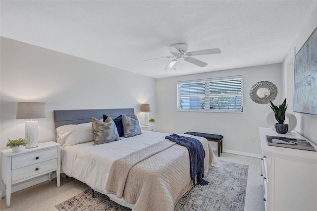 2321 Terry Ln, Sarasota, FL 34231 - bedroom with light carpet and ceiling fan