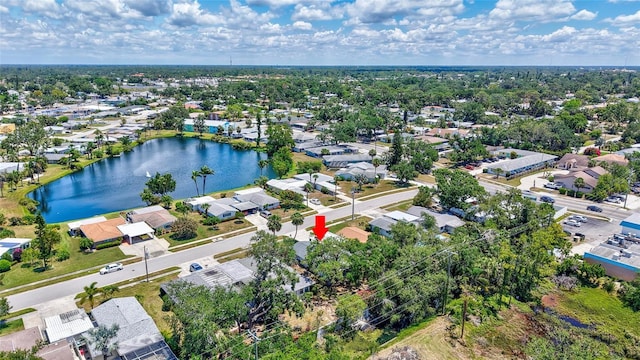 2321 Terry Ln, Sarasota, FL 34231 - aerial perspective of suburban area featuring a large body of water