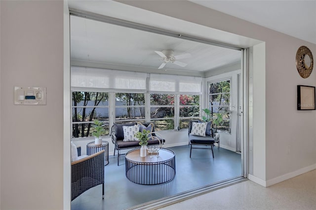 2321 Terry Ln, Sarasota, FL 34231 - sunroom featuring baseboards