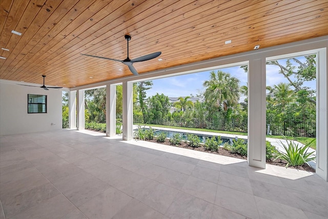 656 Tropical Cir, Sarasota, FL 34242 - view of patio / terrace with a ceiling fan